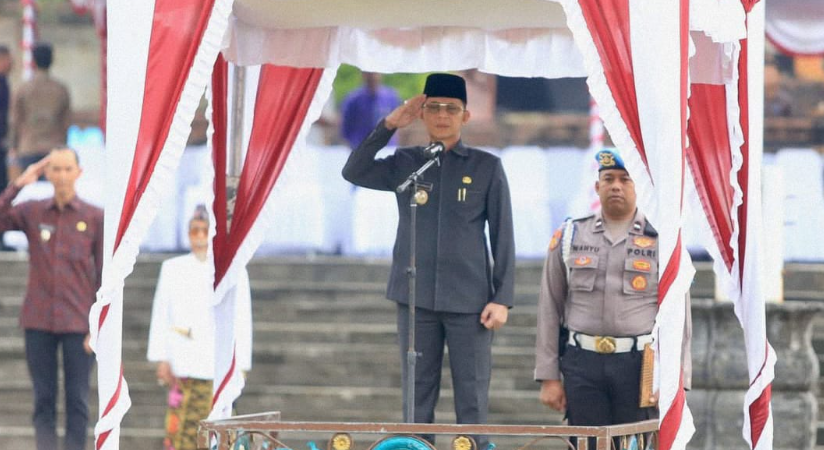Pimpin Apel Akbar, Bupati Satria Gelorakan Semangat Dharmaning Kesatria Mahottama